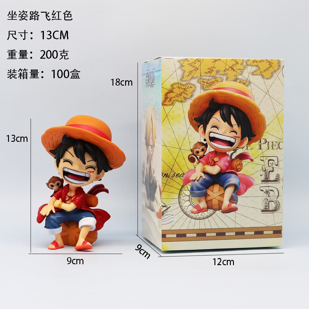 One Piece Laughing Action Figure – Monkey D. Luffy (Red Outfit)