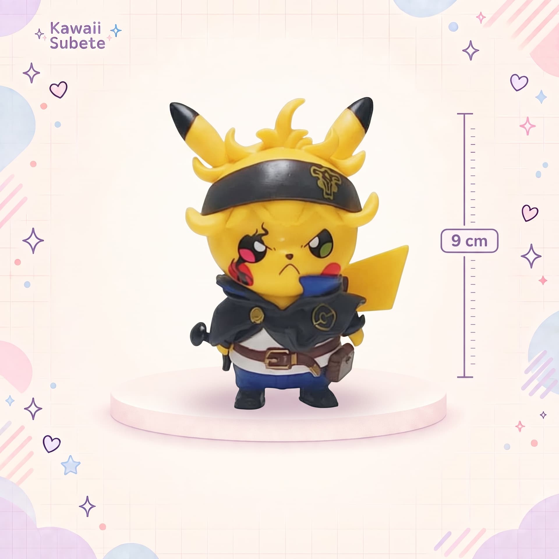 Pikachu Crossover Action Figure: Asta (Black Bulls)